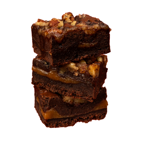 Salted Caramel Pecan Brittle Brownie
